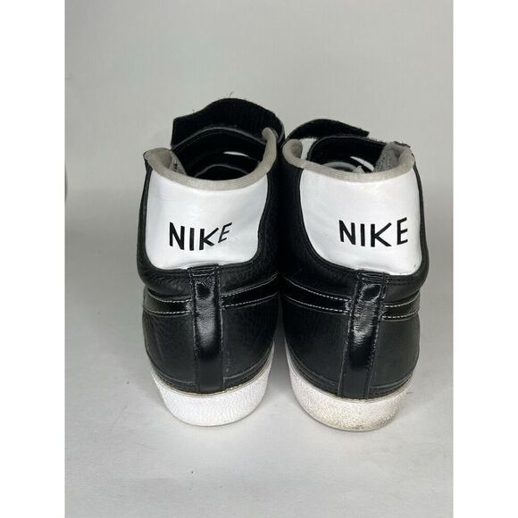 nike shoes high top Sneakers Lace Up Straps Men Size 11.5 Black Leather - Picture 5 of 13